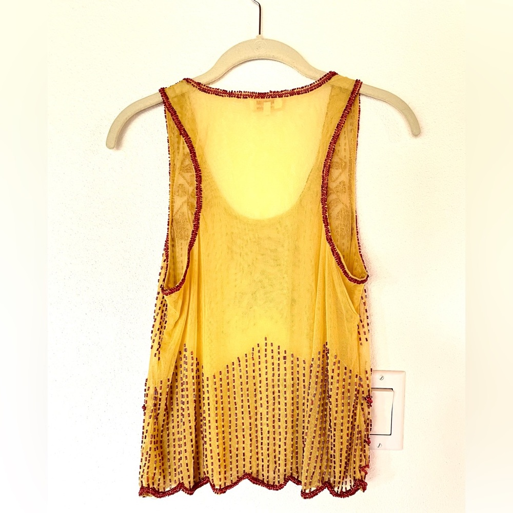 Sundance beaded tank top, Size S - Picture 2 of 4